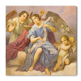 Fresk w kościele - aniołowie - Rzym, Włochy