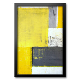 Szaro żółta abstrakcja