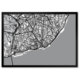 Mapa miasta Lizbona, Portugalia