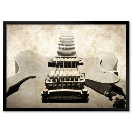 Gitara elektryczna - obraz w stylu retro