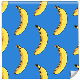 Banany na niebieskim tle