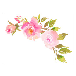 Bukiet z bladoróżowych róż - kompozycja dekoracyjna 