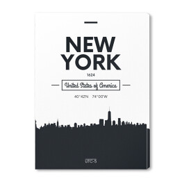 Typografia z widokiem Nowego Jorku
