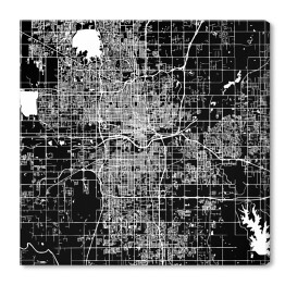 Mapa miasta Oklahoma, USA
