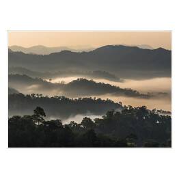 Las we mgle na górzystym terenie, Tajlandia
