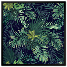 Kompozycje z tropikalnych liści