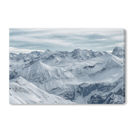 Duży panoramiczny widok Góry Nebelhorn, Alpy Bawarskie, Oberstdorf, Niemcy