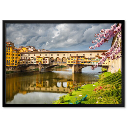 Ponte Vecchio we Włoszech wiosną