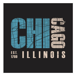 Typografia "Chicago Illinois"