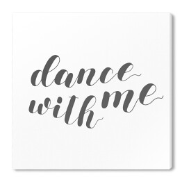 "Zatańcz ze mną" - typografia