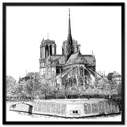 Szkic Katedry Notre Dame w Paryżu
