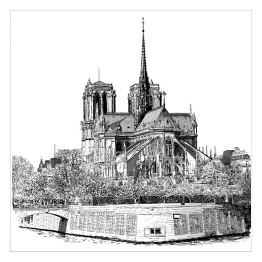 Szkic Katedry Notre Dame w Paryżu