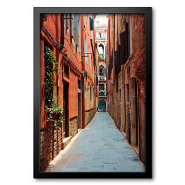 Stara ulica w Wenecji we Włoszech