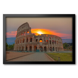 Wschód słońca w Rzymie - Koloseum, Włochy