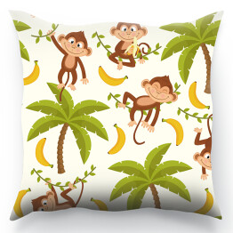 Zabawne małpki na palmach