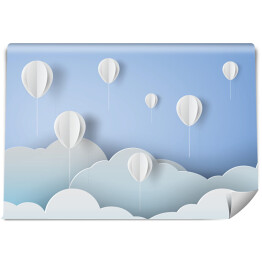 Papierowe balony na niebie