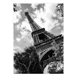 Paryskie inspiracje. Czarno biała Wieża Eiffla