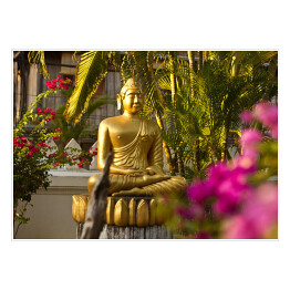 Laos, Luang Prabang - posąg Buddy