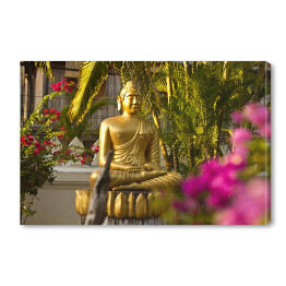 Laos, Luang Prabang - posąg Buddy