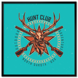 Klub łowiecki - logo z jeleniem