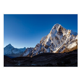 Himalaje - górskie szczyty z przełęczy Cho La