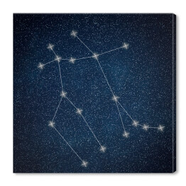 Gemini Constellation. Znak zodiaku Gemini konstelacji linii Galaxy tło