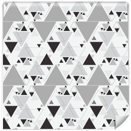 Abstrakcyjne wzory z czarnych i szarych trójkątów 
