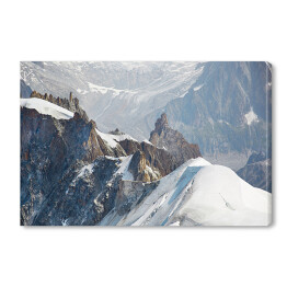 Mont Blanc pokryte grubą warstwą śniegu, Francja