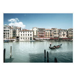 Kanał Grande w Wenecji w piękny dzień, Włochy