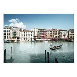 Kanał Grande w Wenecji w piękny dzień, Włochy