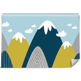 Góry - kolorowa ilustracja