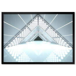 Symetryczny trójkątny korytarz 3D