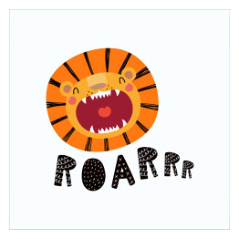 "Roarrr" - ryczący lew