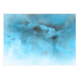 Pochmurne niebo - akwarelowa abstrakcja