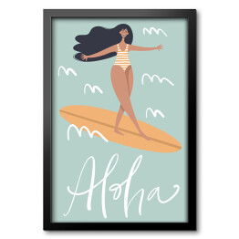 Ilustracja z napisem - "Aloha"