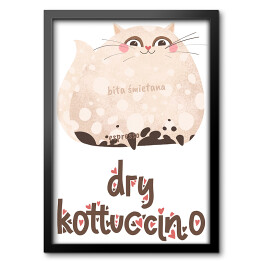 Ilustracja - dry kottuccino - kocie kawy