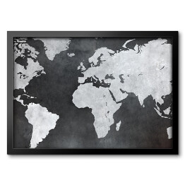 Mapa świata na betonowym tle