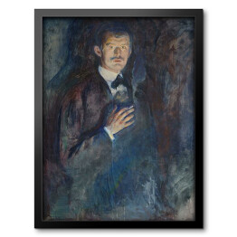 Edvard Munch Autoportret z papierosem Reprodukcja obrazu
