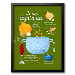 Ilustracja - przepis na zupę dyniową