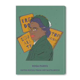 Rosa Parks - inspirujące kobiety - ilustracja