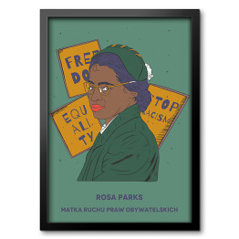 Rosa Parks - inspirujące kobiety - ilustracja