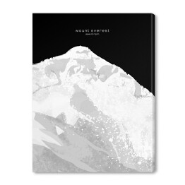 Mount Everest - minimalistyczne szczyty górskie