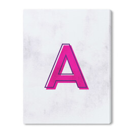 Kolorowe litery z efektem 3D - "A"