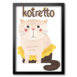 Ilustracja - kotretto - kocie kawy