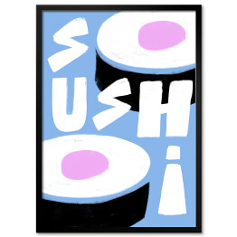 Sushi - kolorowa ilustracja