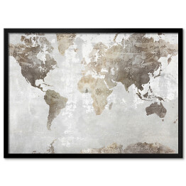 Dekoracyjna mapa świata