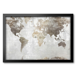 Dekoracyjna mapa świata