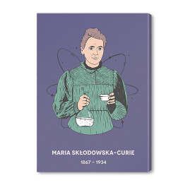Maria Skłodowska - Curie - znani naukowcy - ilustracja