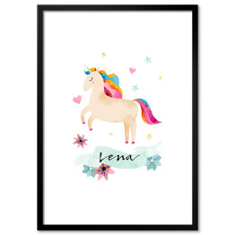 Lena - ilustracja z jednorożcem