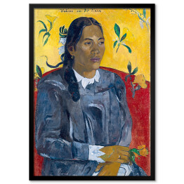 Paul Gauguin "Tajlandzka kobieta z kwiatem" - reprodukcja
